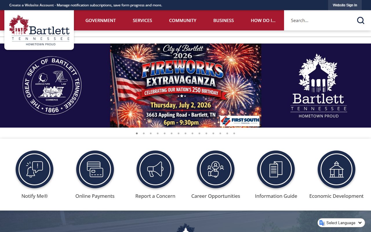 Bartlett Property Tax Records city homepage