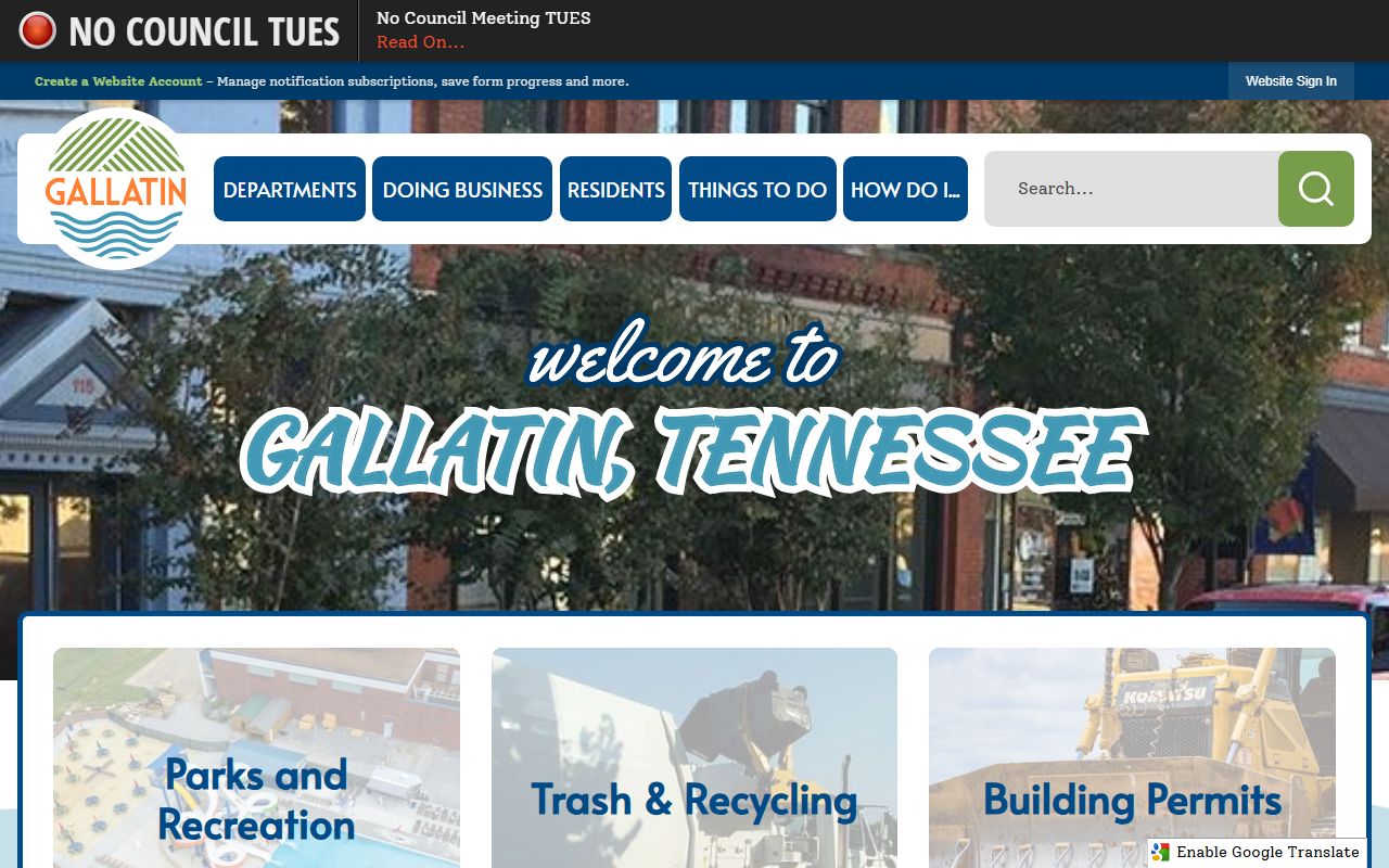 Gallatin Property Tax Records city homepage