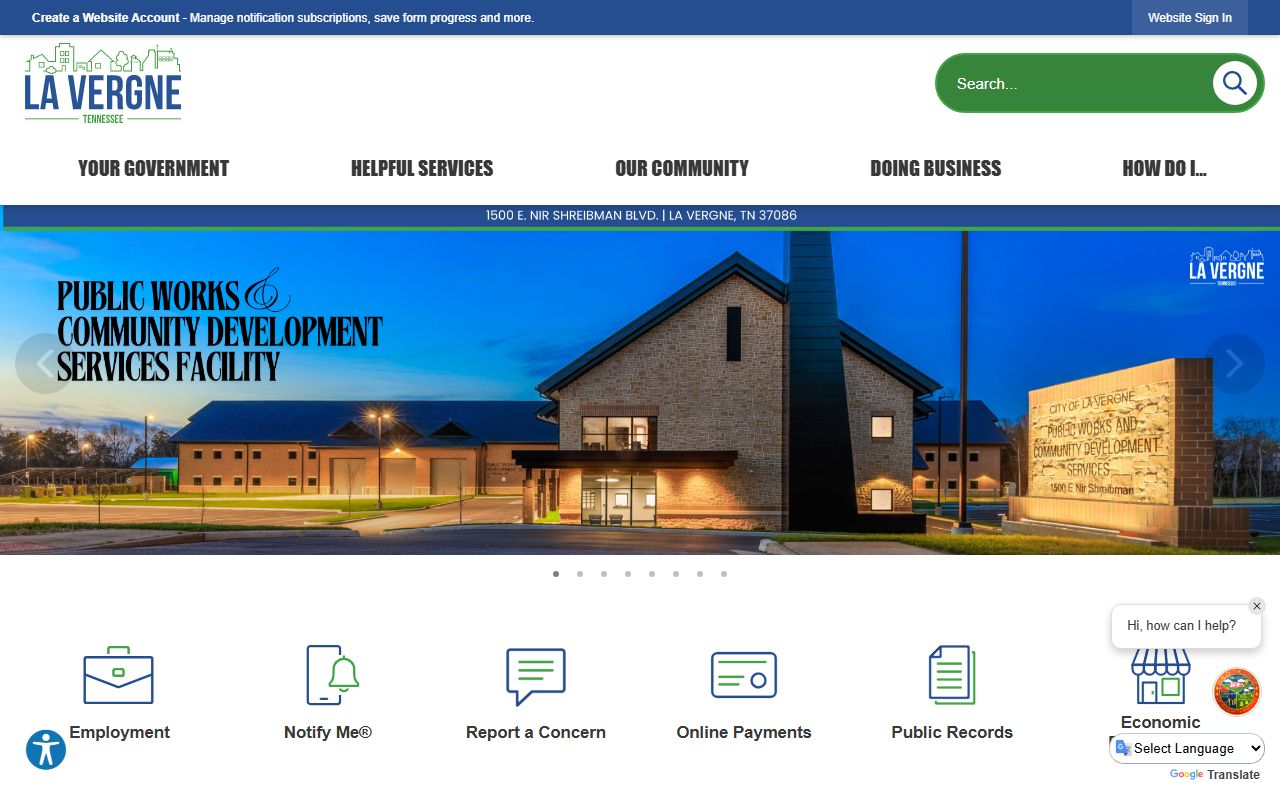 La Vergne Property Tax Records city homepage
