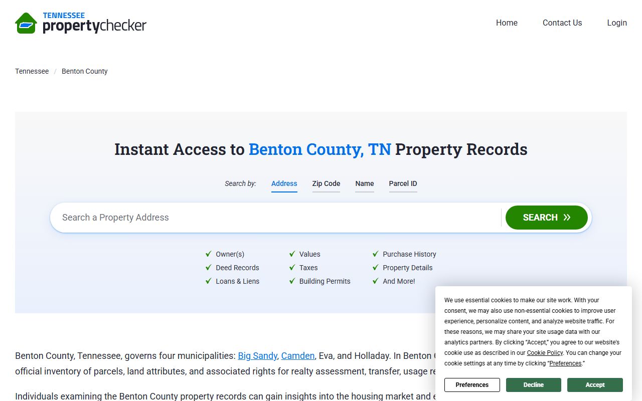 Benton County Property Tax Records property records portal