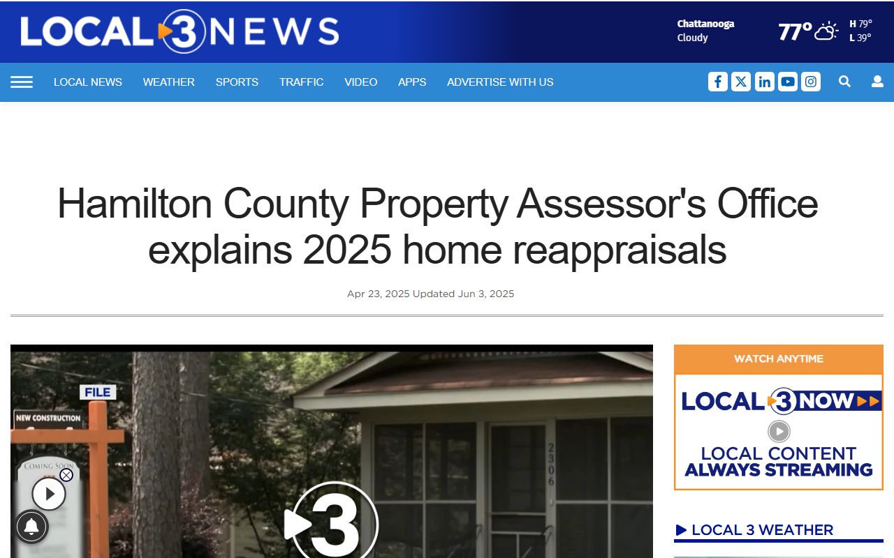 Hamilton County Property Tax Records reappraisal news