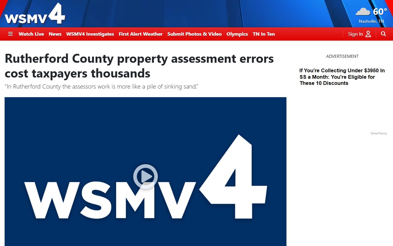 Rutherford County Property Tax Records assessment investigation