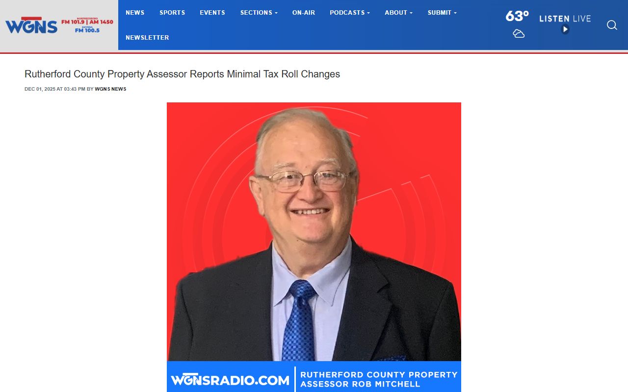 Rutherford County Property Tax Records tax changes