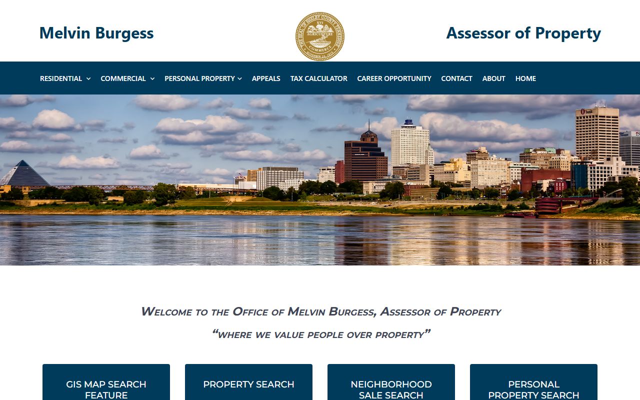 Shelby County Property Tax Records assessor page