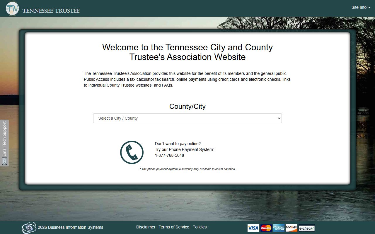 Tennessee Property Tax Records trustee association portal